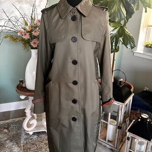 Coach Dark Green Trench Coat